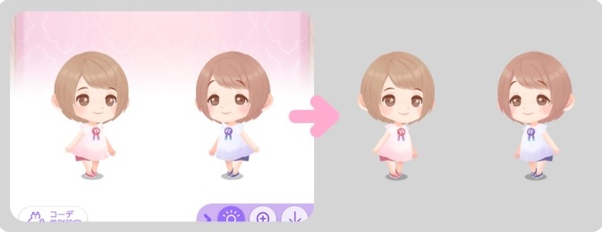 着せ替え画面］背景が透明なココロンの画像保存について – よくある